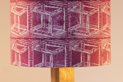 Lampshade Crazy Crate Design - Burgundy