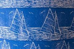 Lampshade Sailing Design - Blue