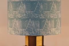Lampshade Sailing Design - Duck Egg Blue
