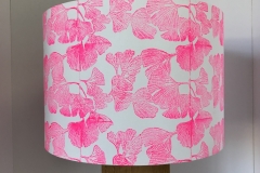 Lampshade Ginkgo Design - Glow Pink (Permaset)