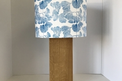Lampshade Ginkgo Design - Pearlescent Blue