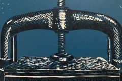 My Press: Limited edition reduction linocut Edition of 4, image measures  21 x 14.7cm