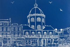 The Dome, Worthing II: Limited edition linocut Edition of 30, image measures 8 x 6"