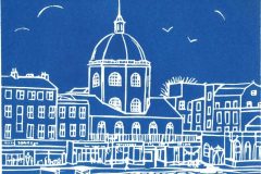 The Dome, Worthing: Limited edition linocut Edition of 30, image measures 8 x 6" SOLD OUT