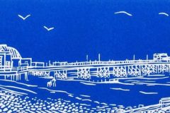 Worthing Pier: Limited edition linocut Edition of 30, image measures 39 x 12cm SOLD OUT